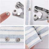Snap Fasteners Kit - 100 Sets Metal Snaps Buttons with Fastener Pliers Press Tool - Perfect for DIY Crafts, Clothing Sewing, and Hats - Easy Installation for Fabric(9.5mm / 400 PCS) ZHUNIPINGAN