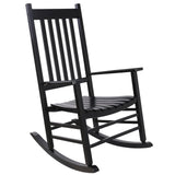 MAMIZO Wooden Rocking Chair Outdoor with High Back,Indoor, Oversized, Easy to Assemble for Garden,Lawn, Balcony, Backyard,Porch,Wooden Porch Rocker MAMIZO