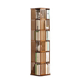 360° Rotating Bamboo Bookshelf - Multi-Tier Book Storage Rack for Efficient Organising Generic