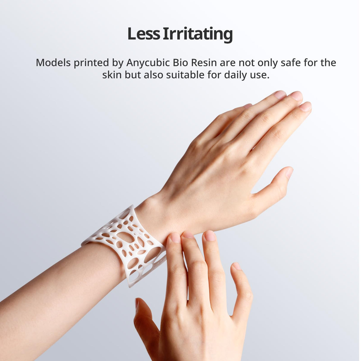 ANYCUBIC 3D Printer Resin, Odorless Standard Photopolymer Resin, High Precision and Low Viscosity, Fast UV-Curing ABS Like Resin for 8K/10K/14K LCD 3D Printing (White, 1kg) ANYCUBIC