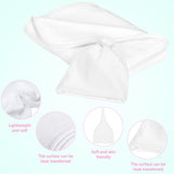 Sublimation Baby Name Blanket Soft Blank Name Blanket, 30 x 40 Inch, Sublimation Baby Blanket and Sublimation Baby Cap Newborn Hat for Boys and Girls, White Tatuo