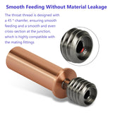 2PCS 3D Printer Extruder Copper Titanium Alloy Throat Tube for Kobra 2/Kobra 2 Neo/Kobra 2 Pro/Kobra 2 Plus/Kobra 2 Max, High Temperature and Wear Resistance HeatBreak 3D Printer Replacement Part CNZTHDY