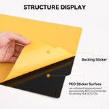 CCTREE PEO Diamond Build Surface Sticker 257x257mm, 3PCS 3D Print Heat Bed Platform Sticker Without Spring Steel Sheet and Magnetic Base for Bambu Lab X1/X1C/P1P/P1S/A1 3D Printers CCTREE