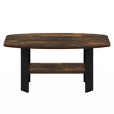 Furinno Simple Design Coffee Table, Amber Pine/Black Furinno