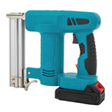 2-in-1 Nail Gun, Nail Gun with 20V 1.5Ah Battery & Charger, Electric Nail Gun with 1000Pcs Staples and Nails, for Home Improvement & Woodworking (Blue) TFCFL