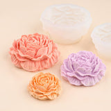3D Peony Flower Silicone Molds Set, 3 Sizes, for Candle Making, Soap, Resin Crafts JIECHOGJ