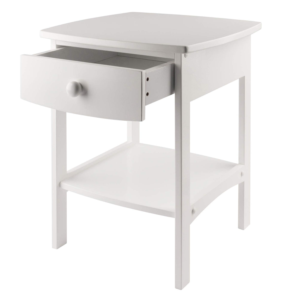 Winsome Wood Claire Accent Table, White Winsome
