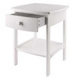 Winsome Wood Claire Accent Table, White Winsome