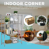 4-Tier Storage Shelves Adjustable,Wire Shelving Heavy Duty Storage Rack(250 Lbs Loading Capacity/Shelf) Metal Shelf Organizer Wire Rack Shelf for MGHH