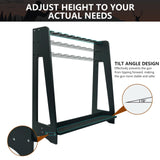 Semohop Gun Racks,Wooden Rifle Racks with Pistol Rack, Floor Standing Shotgun Rack Indoor, Gun Display Rack Rifle Storage Holder for Home or Garage Gun Storage - Holds up to 9 Long Guns and 8 Handguns Semohop