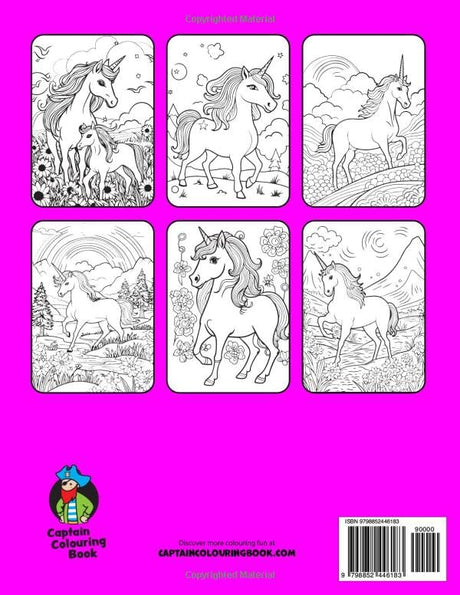 Unicorn Colouring Book for Girls: 50 Pretty Unicorns for Children Aged 5-12+ (Colouring Books for Children) WoodArtSupply