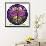 CXYQLC DIY 5D Diamond Painting Kits for Adults Diamond Art Dragonfly Diamond Painting Full Drill Crystal Rhinestone Embroidery Craft Kits for Home Wall Decor Gifts 11.8x11.8inch CXYQLC
