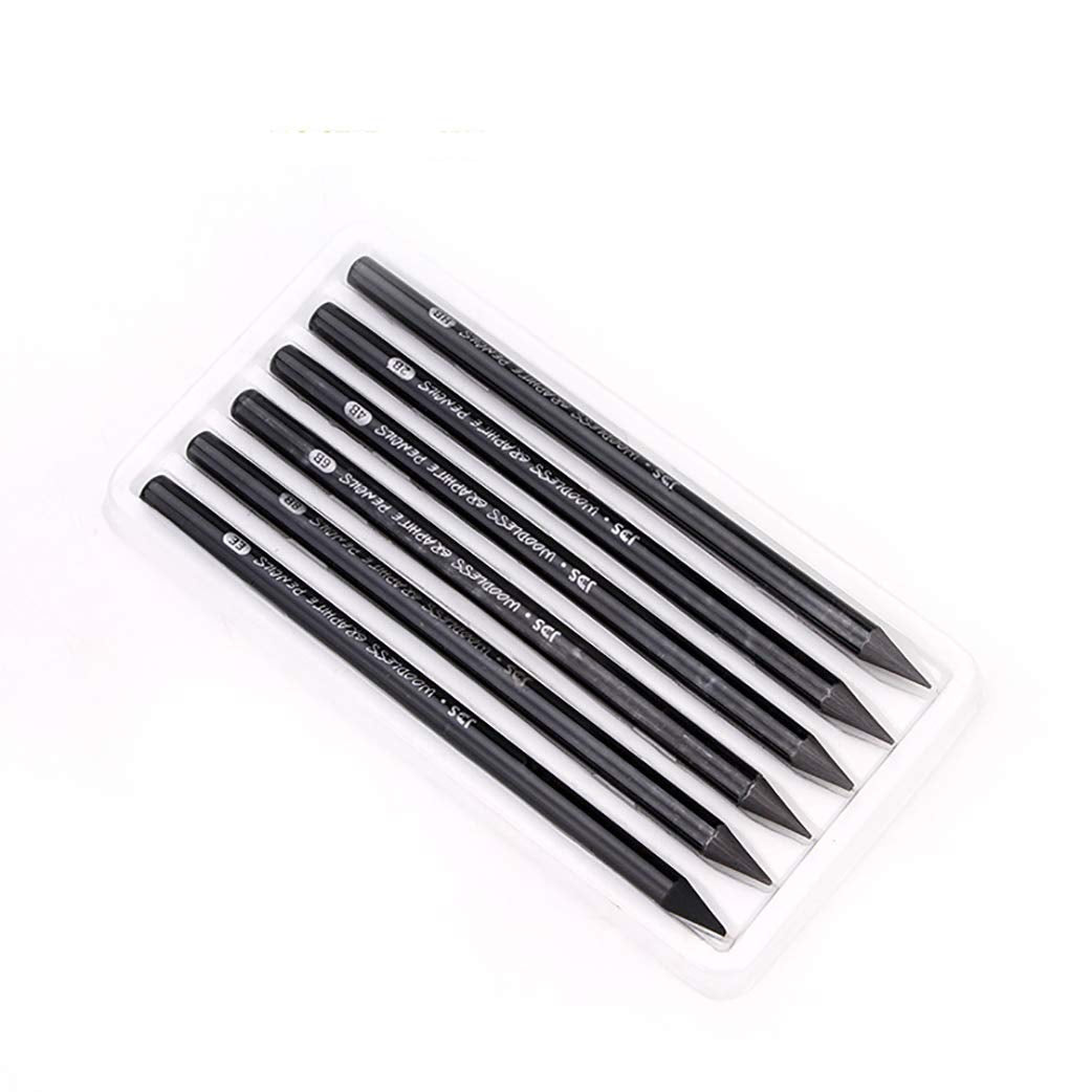 YYMIYU Full Graphite Pencils set 6 Piece.HB/2B/4B/6B/8B/EE (lead pencil) YYMIYU