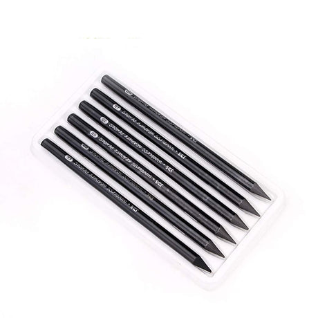YYMIYU Full Graphite Pencils set 6 Piece.HB/2B/4B/6B/8B/EE (lead pencil) YYMIYU