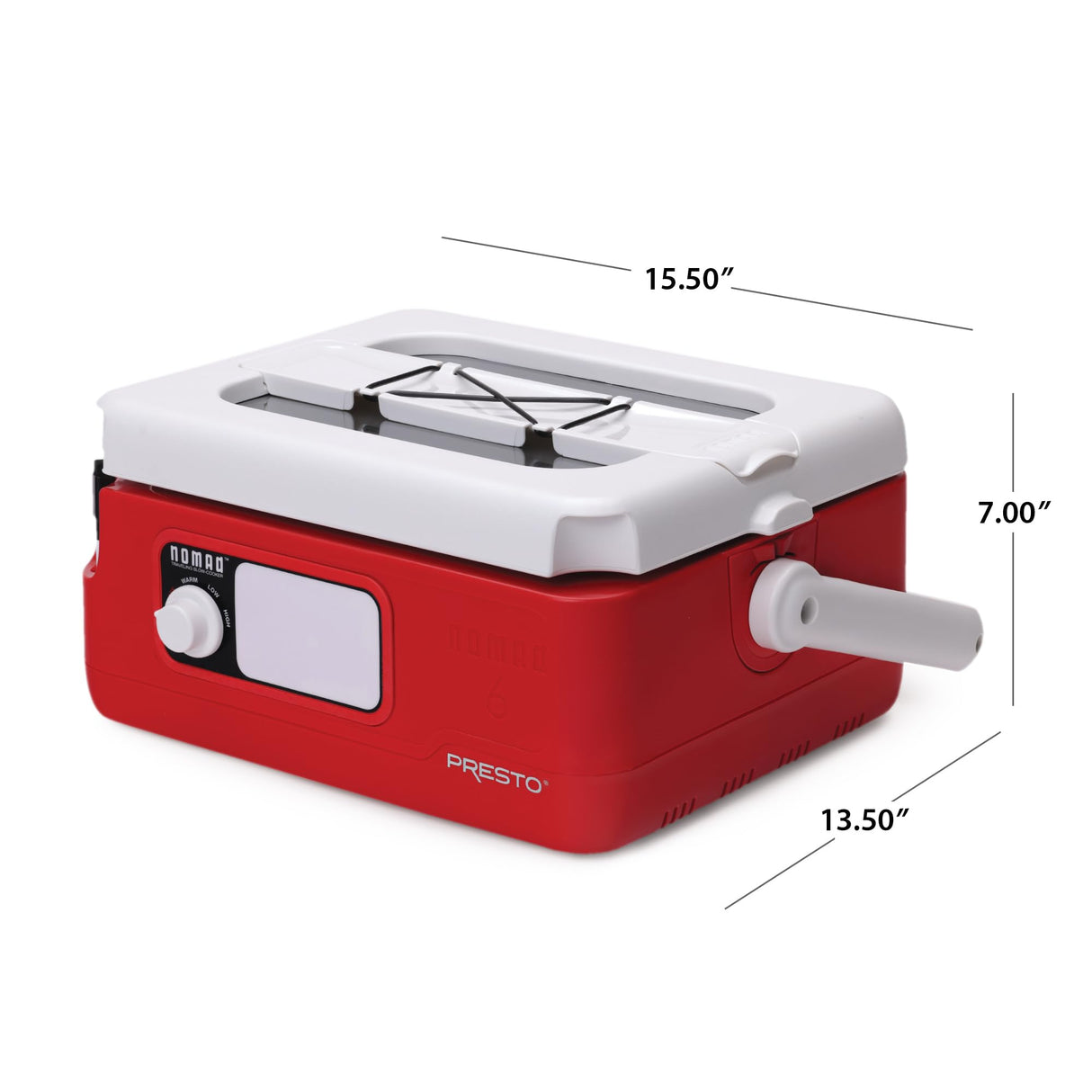 Presto Nomad Traveling Slow Cooker, Red, 6-Quart ( Pack of 1) Presto