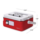 Presto Nomad Traveling Slow Cooker, Red, 6-Quart ( Pack of 1) Presto