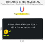 OUCPC Black Blank Car Magnets with 40 mils, 2 Pack 24” x 12” Car Magnets and Decals, Rounded Corners Car Door Magnets, Magnet for Car to Advertise Business, Prevent Car Scratches & Dents OUCPC