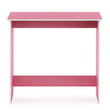 FURINNO Simplistic Study Table, Pink, 15.5 in x 31.5 in x 29.75 in (D x W x H) Furinno