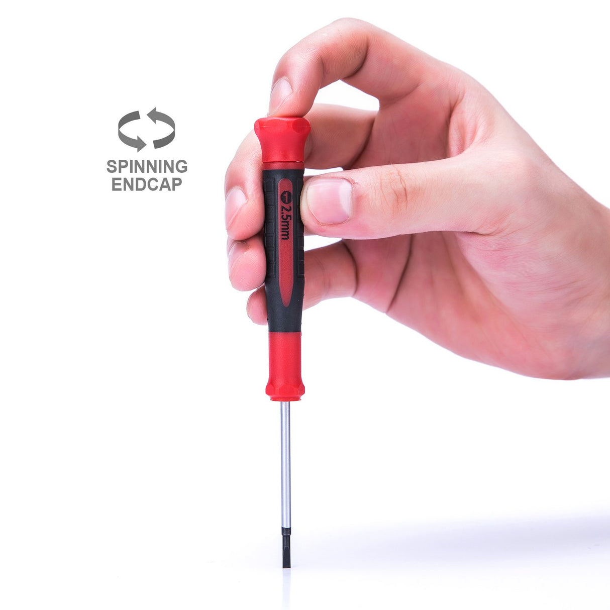 EFFICERE 9-Piece Precision Screwdriver Set | Phillips #0, #00, #000 | Flat 1.5mm, 2.0mm, 2.5mm | Torx T5, T6, T7 | Durable Chrome Vanadium Steel Shaft, Magnetic Tip, Ergonomic Grip, and Swivel End Cap EFFICERE