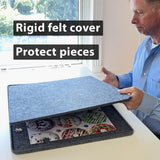 Gray Felt Puzzle Board 500 Piece with Cover PUZZLE EZ