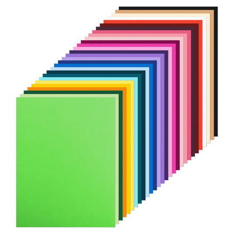 Livholic 108 Sheets Bright Hard Construction Paper Colorful Cardstock,8.27x11.6 Inch Colored Card Stock Pastel for DIY Craft,Scrapbook Paper Back to School Supplies (120GSM & 250GSM MIXED) LIVHOLIC