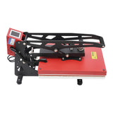 16"x20" Intelligent Control Semi-Automatic Heat Press Machine, Adjustable Pressure Slide Out Vertical Version Heat Printing Presses Transfer Machine with LCD Touchscreen, for T-Shirt, Mug (Red) BUKGOCUMN