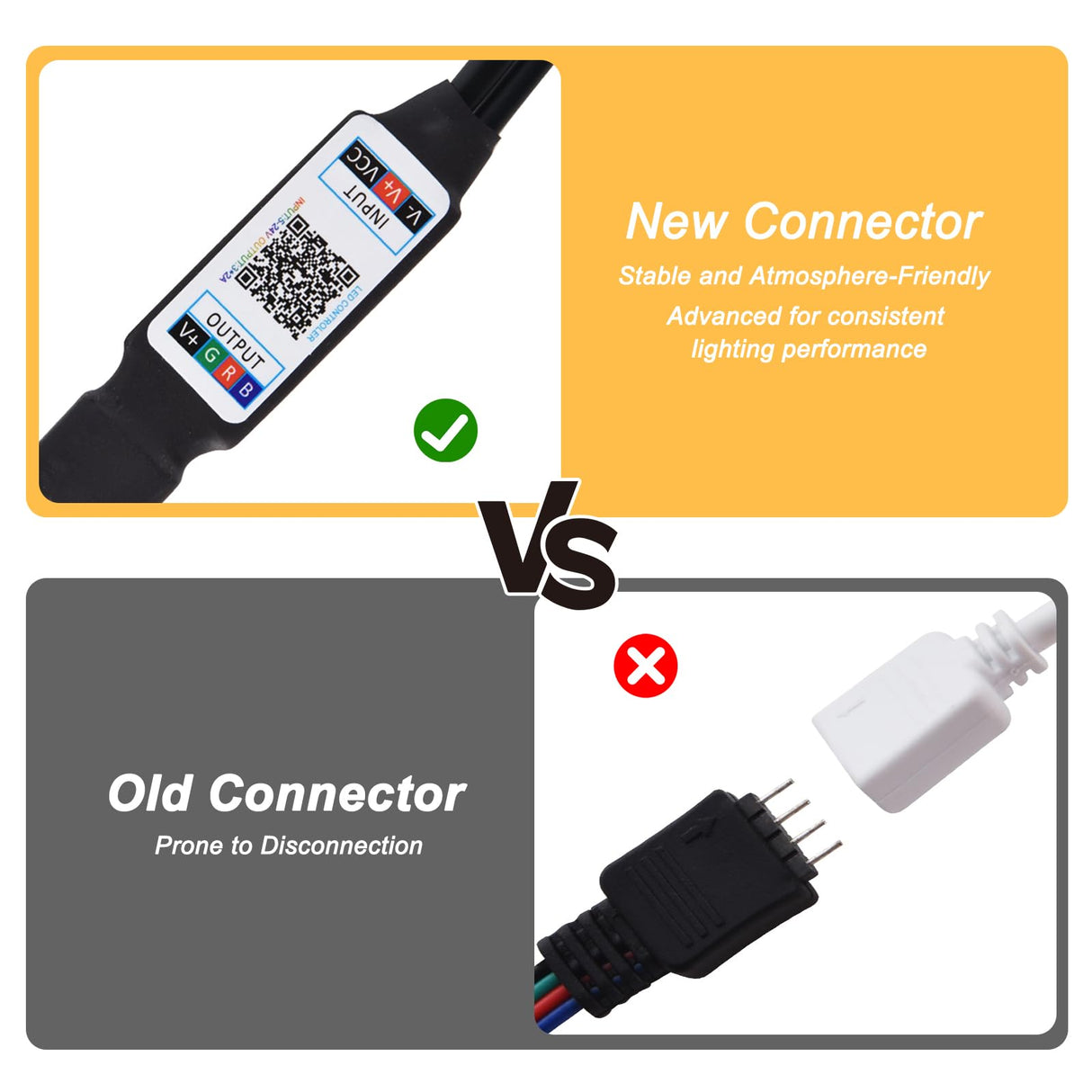 SPRKLINLIN Modern LED TV Stand for 55 Inch TV, Entertainment Center with 4 Storage Drawer and Open Shelves, TV Console Table for Living Room, Bedroom (Black, 55 inch) SPRKLINLIN