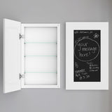 Houseables Medicine Cabinet No Mirror, Recessed, Hidden in Wall Niche, Without Mirror, Chalkboard, Concealed, Built in, Between Stud Shelf Insert, for Bathroom Storage, 14x24 Inch (17x27) Houseables