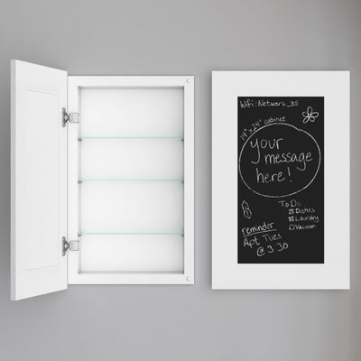 Houseables Medicine Cabinet No Mirror, Recessed, Hidden in Wall Niche, Without Mirror, Chalkboard, Concealed, Built in, Between Stud Shelf Insert, for Bathroom Storage, 14x24 Inch (17x27)