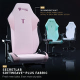 Secretlab Titan Evo Artic White Gaming Chair - Reclining, Ergonomic & Comfortable Computer Chair with 4D Armrests, Magnetic Head Pillow & 4-Way Lumbar Support - White - Fabric Secretlab