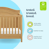 DaVinci Charlie 4-in-1 Convertible Crib in Honey | Greenguard Gold Certified DaVinci