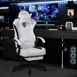 Gaming Chair for Adults, Comfy Gamer Chairs with Footrest and Lumbar Support, Height Adjustable Reclining Heavy Duty Computer Chair for Gaming Room, Living Room and Office SITMOD