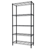 SINGAYE 5-Shelf Adjustable, Heavy Duty Storage Shelving Unit (350 lbs per Shelf), Steel Organizer Wire Rack Storage Shelf for Garage Office Pantry Ktichen, Black (36" W x 14" D x 72" H) SINGAYE