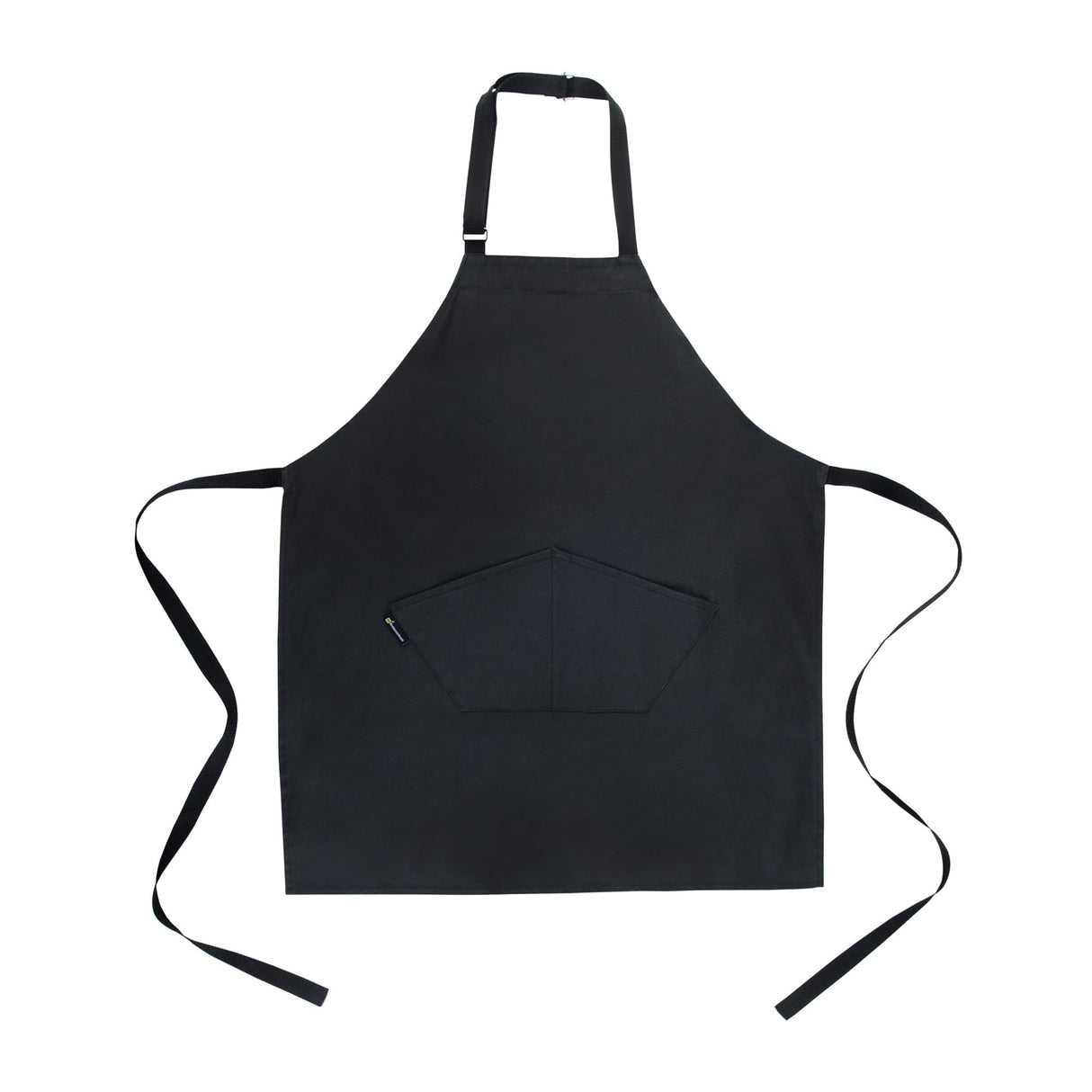 Restaurantware 32 x 26 Inch Cooking Apron 1 Flame Retardant Chef Apron - Adjustable Neck Straps For Men And Women Black Cotton Kitchen Apron Grill Bake Or Paint Durable Restaurantware