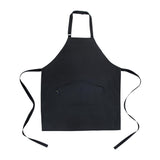 Restaurantware 32 x 26 Inch Cooking Apron 1 Flame Retardant Chef Apron - Adjustable Neck Straps For Men And Women Black Cotton Kitchen Apron Grill Bake Or Paint Durable Restaurantware