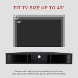 24/7 Shop at Home French 47 inch Modern Floating TV Stand with Storage, Floating Corner Shelf for Wall, Wood Entertainment Center with Shelves for Living Room, Bedroom, Family, Cappuccino Brown 24/7 Shop at Home