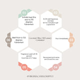 Coconut Olive Oil Luxury Container Wax - 11.25 LB Slab A Unique Blend of Coconut and Olive Oil Wax Developed to take Your Candle Making to The Next Level. Virginia Candle Supply