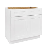 ONESTOCK White Shaker Bathroom Vanity Cabinet Sink Base, Ready to Assemble Bathroom Organizer, Bathroom Storage - 30" W x 21" D x 32" H ONESTOCK