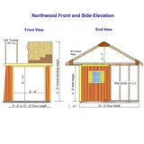 Best Barns Northwood 10' X 10' Wood Shed Kit Best Barns Inc.