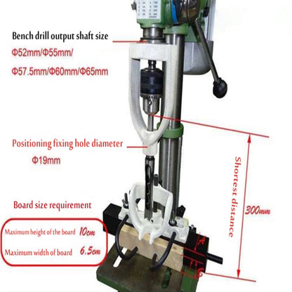 Mortising Machine, Woodworking Bench Mortiser Square Hole Chisel Drilling Machine Location Tool for Mortiser Circles/Square Hole Chisel Drilling - WoodArtSupply