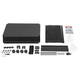 AHULIN 5 Tiers Adjustable Kitchen Storage Rack with Wheels,Freestanding 62In Shelving Storage Rack for Garages, Kitchens, Living Rooms(Black) AHULIN