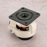 MDLUU Leveling Machine Casters with Rubber Pad, FM-60F Plate Mounted Retractable Workbench Caster, Leveling Feet Wheels, Loading Capacity 551lbs/Per, Pack of 4 MDLUU