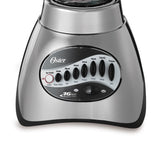 Oster Classic Series 16 Speed Blender with Food Chopper and Glass Jar, Brushed Nickel Oster