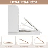 iyrany Kids Desk and Chair Set with Adjustable Desktop – Perfect Study Desk for Kids 5-12 Years Old, Includes Drawers, Cabinet, and Ergonomic Chair iyrany