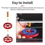 Official Creality Metal Leveling Nuts with 20mm Die Springs and 0.4mm Nozzles, Red Hand Twist Nuts Set for Ender 3/3 Pro/3 V2/3 Max, Ender 5/5 Plus/ 5 Pro, CR 10 Series 3D Printer Bed Creality