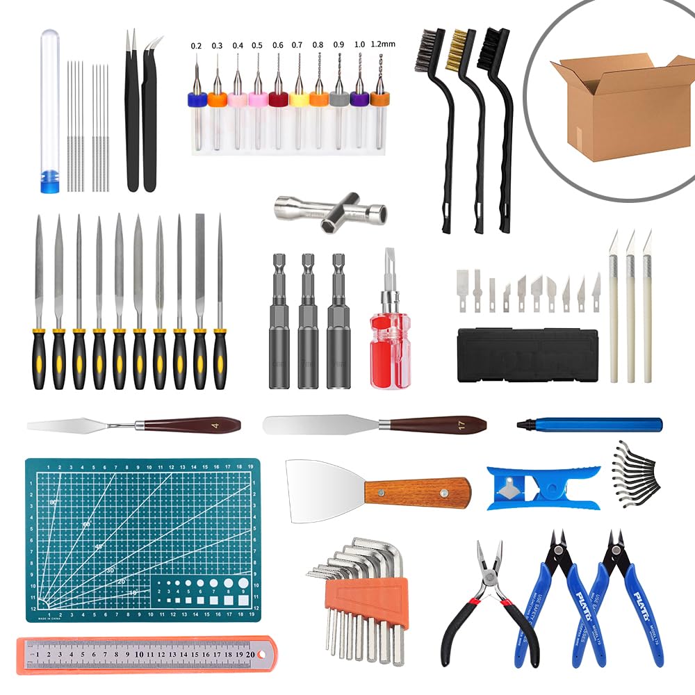 3D Printer Tool Kit, Mintion 82 Pcs 3D Printer Accessories Kit with Nozzle Cleaning Kit, Removable Screwdriver Kit, Deburring, Removal Tools, 3D Printer Tools for Bambu Lab, Ender 3, Neptune  - WoodArtSupply