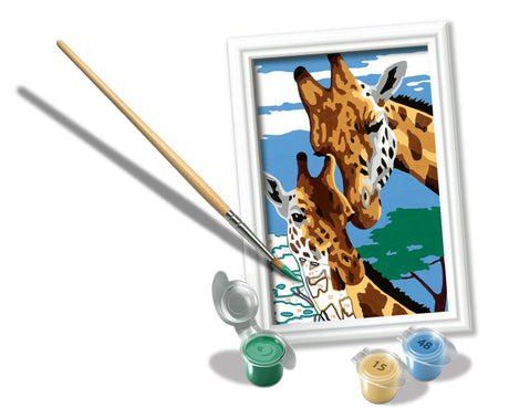 Ravensburger Cute Giraffes Paint by Numbers Kit for Kids - 23615 - Painting Arts and Crafts for Ages 7 and Up Ravensburger
