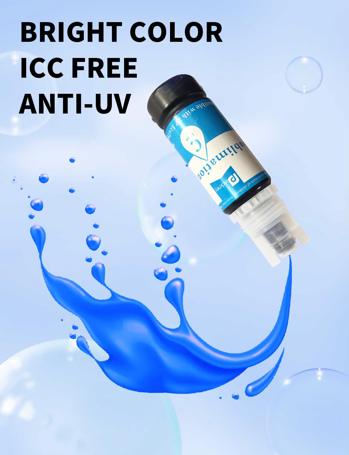 Pinckney Cartridge-Free Super-Tank Printer with Sublimation Ink for Sublimation Printing, Heat Transfers on T-Shirt, Paper Tray, AIO, ADF and Ethernet (Renewed) Pinckney