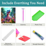 DIY 5D Diamond Art Kits (12 * 16 Inch),Mosaic Diamond Painting, Art for Dinosaur, Embroidery Full Drill for Animals, Art Kits Rhinestone Craft for Home Wall Decor Amz Camel