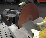 Eastwood Disc Sander | Powerful 1.25HP 12" Disc Sander Tool | Heavy Duty Cast Iron Base and Vacuum Port with a 45 Degree Adjustable Work Surface and Eastwood